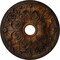 Ekena Millwork Jamie Ceiling Medallion (Fits Canopies up to 3 7/8"), 23 5/8"OD x 3 7/8"ID x 2 1/8"P, Rust CM23JARUS - alternate 1